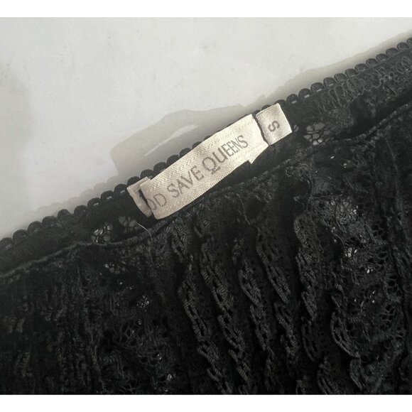 God Save Queens Pandora Skirt in Black - Picture 3 of 4